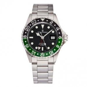 Revue 17572.2138 17572.2138 Diver Gmt Black Dial Silver Stainless Stee