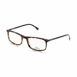 Glop L2808-220 Lacoste L2808-220 Red Havana Rectangular Men's Acetate 