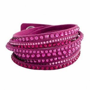 Swarovski 5124127 Slake Fuchsia Alcantara Cubic Zirconia Mixed Crystal