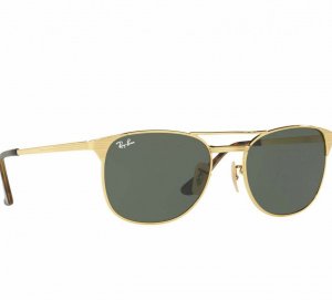 Glop RB3429M-001 Ray-ban Rb3429m-001 Signet Gold Square Metal Green Cl