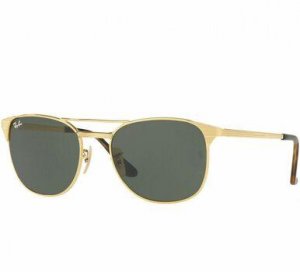 Glop RB3429M-001 Ray-ban Rb3429m-001 Signet Gold Square Metal Green Cl