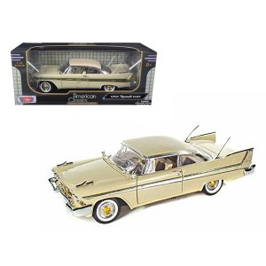 Motormax 73115bg 1958 Plymouth Fury Beige 118 Diecast Model Car By