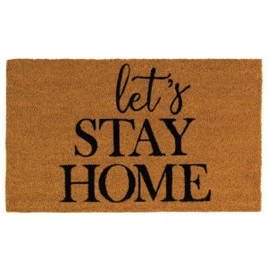 Nikki 5001025 Let's Stay Home Coir Door Mat