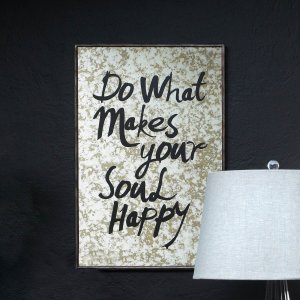 Nikki 5001031 Do What Makes Your Soul Happy Decorative Mirror