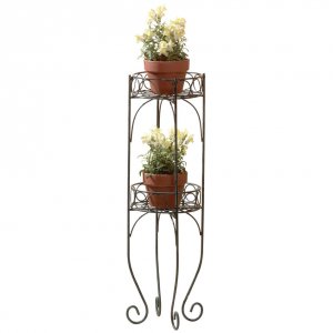 Summerfield 28232S Scrolled Verdigris Two-level Plant Stand