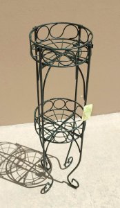 Summerfield 28232S Scrolled Verdigris Two-level Plant Stand