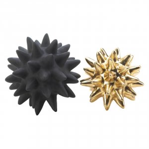 Nikki 5001050 Black And Gold Spike Sculpture Set