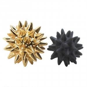 Nikki 5001049 Gold And Black Spike Sculpture Set