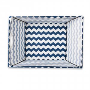 Dii CAMZ36939S Chevron Fabric Collapsible Storage Bin With Metal Frame