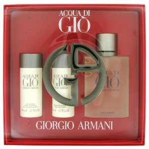 Giorgio 447008 Acqua Di Gio Gift Set - 3.4 Oz Eau De Toilette Spray + 