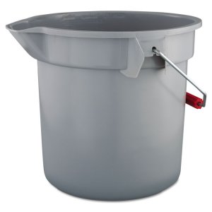 Rubbermaid 640-2614-GRAY Bucket,14qt Brute