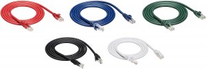 Amazon CAT6-5FT-5P-MIX Basics Snagless Rj45 Cat 6 Ethernet Patch Inter