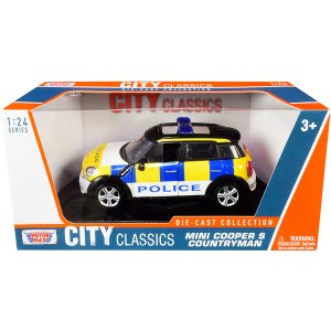 Motormax 79751 Mini Cooper S Countryman Police Car City Classics Serie