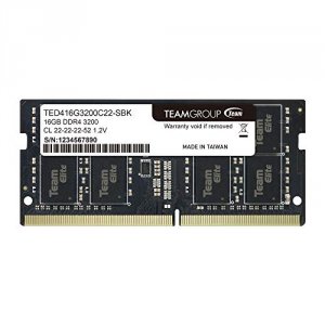 Team TED416G3200C22-S01 Team Elite So-d4 16gb 3200 Cl22-22-22-52 1.2v