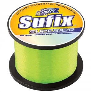 Sufix 647-650 Superior Hi-vis Yellow Monofilament - 50lb - 2405 Yds