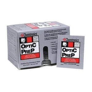 Black FOPT Optic Prep Tissues, 50 Pack