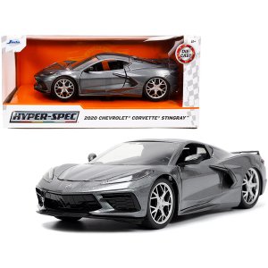 Jada 32716 2020 Chevrolet Corvette Stingray C8 Dark Gray Metallic Hype