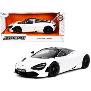 Jada 32948 Mclaren 720s White With Black Top Hyper-spec Series 124 Die