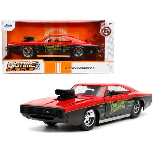 Jada 32703 1970 Dodge Charger Rt Voodoo Charger Red And Black Bigtime 