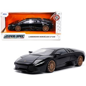 Jada 32946 Lamborghini Murcielago Lp640 Black With Copper Wheels Hyper