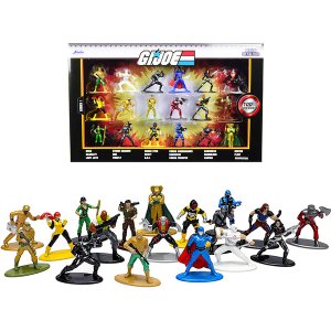 Jada 32913 G.i. Joe Set Of 18 Diecast Figurines Nano Metalfigs Series 