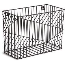 U UBR 3836U0206 Vena Hanging File Wire Basket - Black - Metal Wire