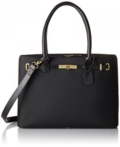 Francine FWT15BKTHBRED Thoroughbred Black Laptop Tote