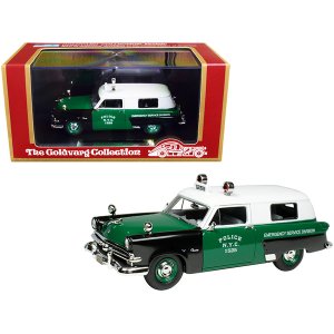 Goldvarg GC-NYPD-002 1953 Ford Courier Police Car Green And Black With