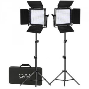 Gvm 800D-RGB-2L 800d Rgb Led Studio 2 Video Light Kit