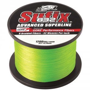 Sufix 660-310L 832reg; Advanced Superlinereg; Braid - 10lb - Neon Lime