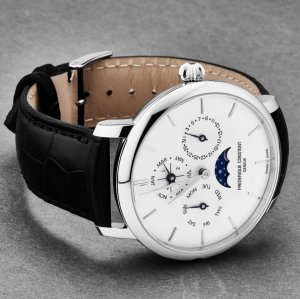 Brav FC775S4S6 Frederique Constant  Men's 'slimline' Moon Phase Perpet