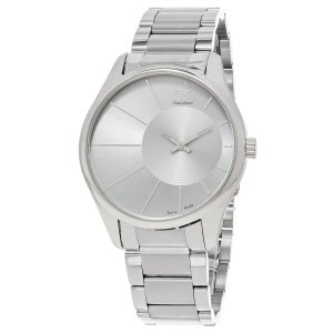 Brav K0S21109 Calvin Klein Men's  'deluxe' Silver Dial Stainless Steel