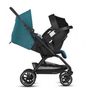 Cybex 521001477 Eezy S + 2 River Blue Travel Strollers 360 Degree Twis