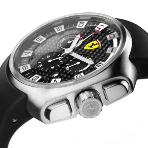 Brav FE10ACCCGFCFC Ferrari Men's  'podium' Black Fiber Dial Chronograp