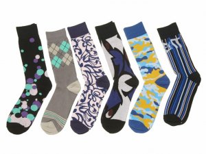 Tunnel 6TB_Socks Erni Vales Art  Cotton Blend Men's Socks 6 Pack