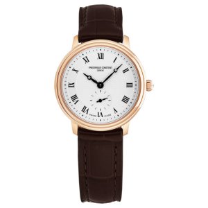 Brav FC235M1S4 Frederique Constant  Women's 'slim Line' Silver Dial Br