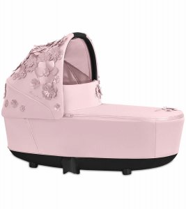 Cybex 521001345 Priam Lux Carry Cot - Simply Flowers - Pale Blush