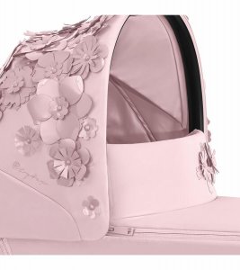 Cybex 521001345 Priam Lux Carry Cot - Simply Flowers - Pale Blush