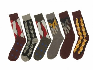 Tunnel 3TB_Socks 3 Pack Erni Vales Art Cotton Blend Men's Dress Socks