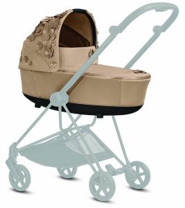 Cybex 521001385 Mios Lux Carry Cot - Simply Flowers - Nude Beige