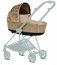 Cybex 521001349 Priam Lux Carry Cot - Simply Flowers - Nude Beige