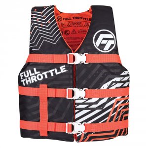 Full 112200-105-002-22 Youth Nylon Life Jacket - Pinkblack