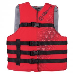 Full 112000-100-005-22 Adult Oversized Ski Life Jacket - Red