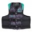 Full 112200-505-050-22 Adult Nylon Life Jacket - Lxl - Aquablack