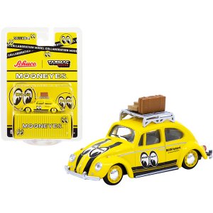 Schuco T64S-006-ME1 Volkswagen Beetle Low Ride Yellow With Roof Rack A