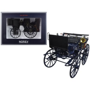 Norev 183700 1886 Daimler Motorkutsche Dark Blue 118 Diecast Model Car