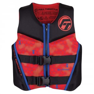 Full 142500-100-002-22 Youth Rapid-dry Flex-back Life Jacket - Redblac