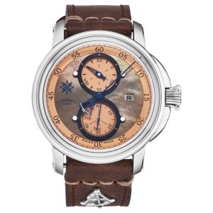 Brav K5-002B Larcum Kendall K5-002b Men's 'k5' Regulator Brown Mother 