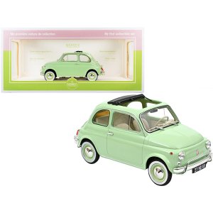 Norev 187773 1968 Fiat 500l Light Green With Special Birth Packaging M