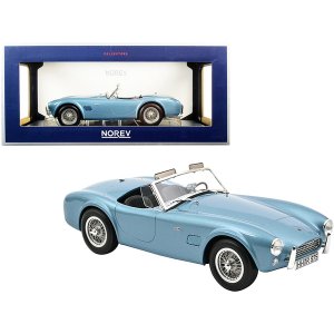 Norev 182756 1963 Shelby Ac Cobra 289 Light Blue Metallic 118 Diecast 